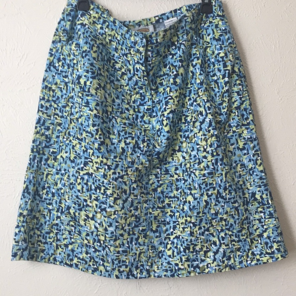 Vintage Talbots pretty cotton patterned light skirt